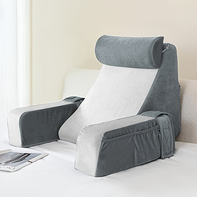 Comfortable Bed Reading Memory Foam Pillow with Backrest Pillow and Lumbar Support