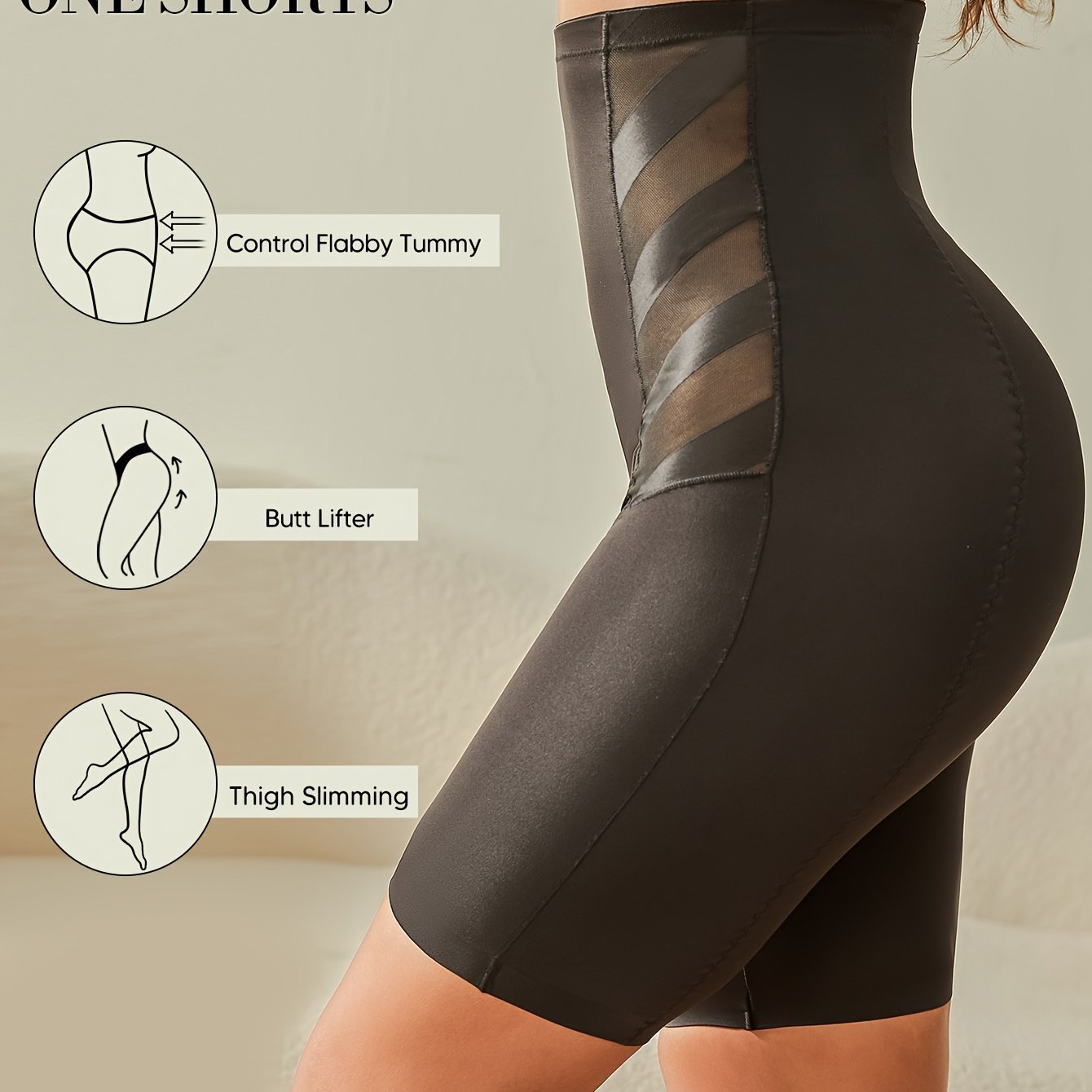 High Waist Tummy Control & Hip Lifting Seamless Shapewear Shorts