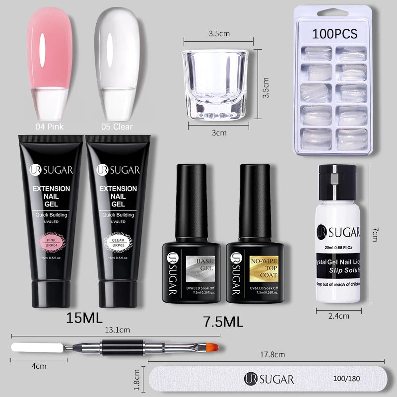 Acrylic UV Quick Building Gel Extension Nail Kit