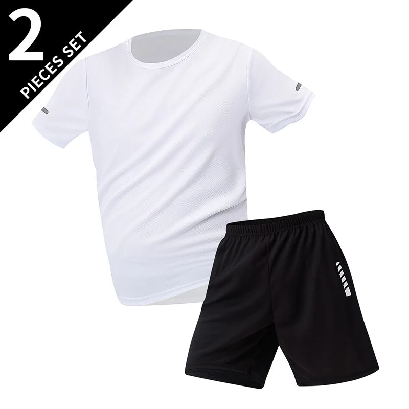 Men's Quick-drying Short-sleeved T-shirt and Shorts Set