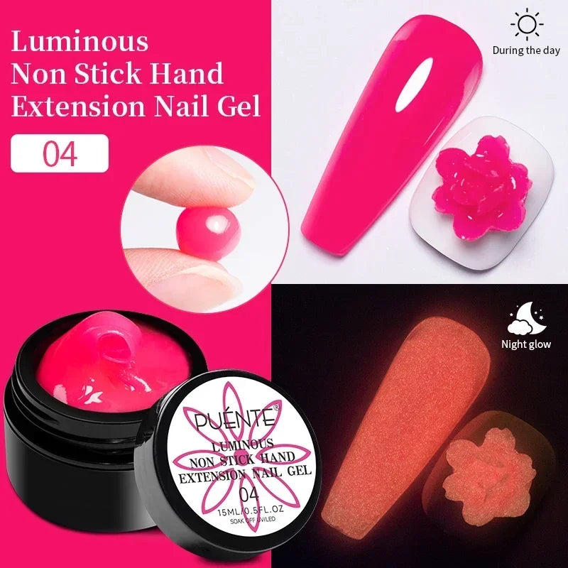 Glitter Poly Nail Gel Hema Free Semi-Permanent UV Nail Varnish