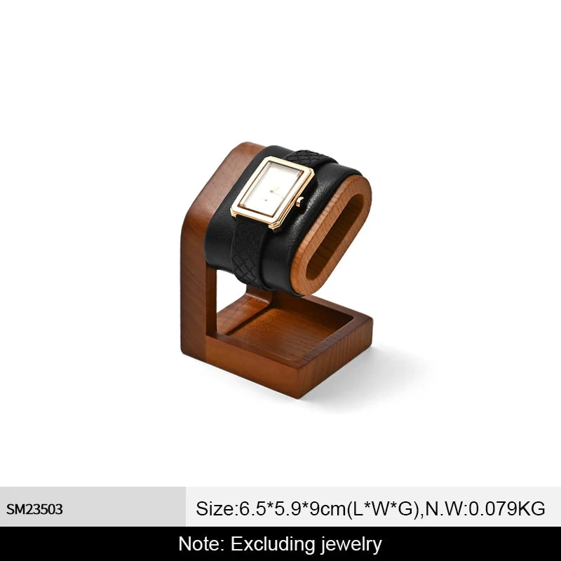 Solid Wood Watch Necklace Bracelet Display Stands