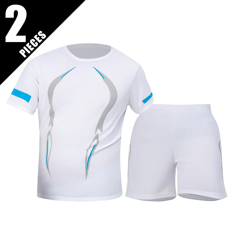 Men's Quick-drying Short-sleeved T-shirt and Shorts Set