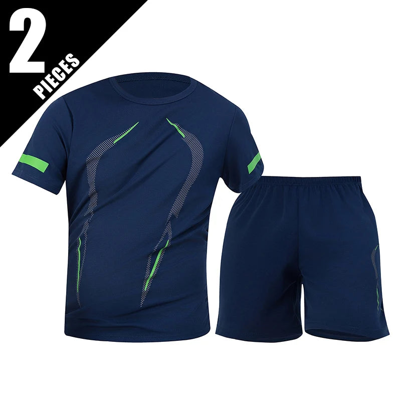 Men's Quick-drying Short-sleeved T-shirt and Shorts Set