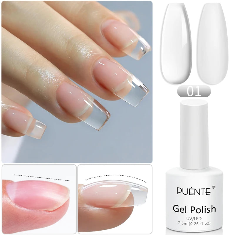 Glitter Poly Nail Gel Hema Free Semi-Permanent UV Nail Varnish