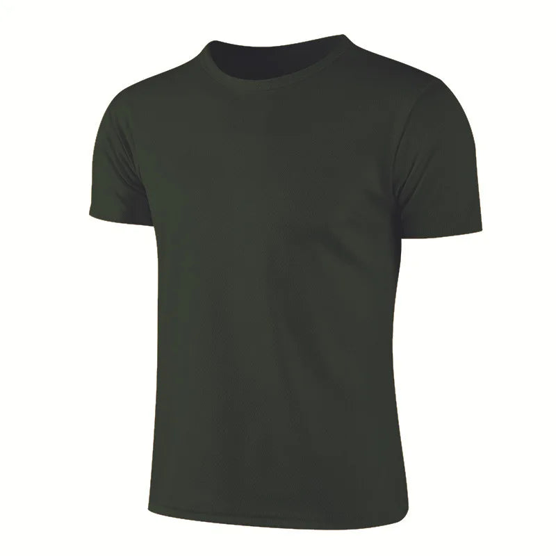 Men's Quick-Dry Compression Sports T-Shirts for Jogging and Gym Fitness
