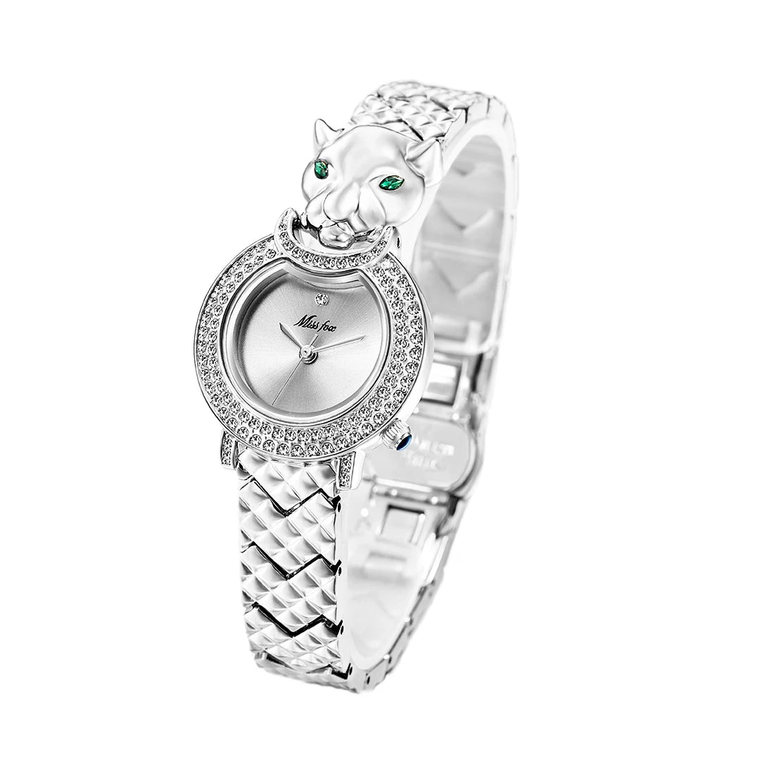 Glam Bling Diamond Leopard Watch
