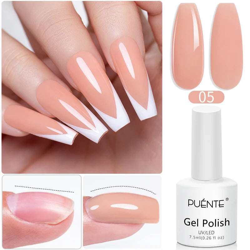 Glitter Poly Nail Gel Hema Free Semi-Permanent UV Nail Varnish