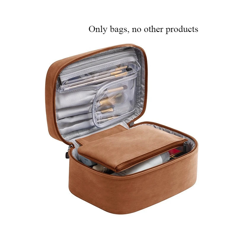 Double Layer Large Capacity Cosmetic Bag