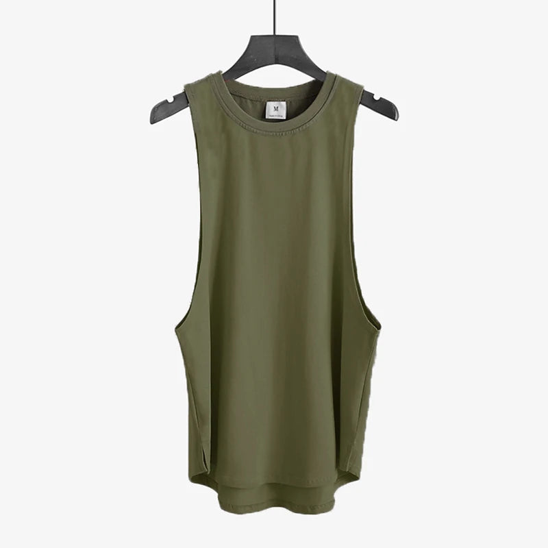 Men's Fitness Stringer Cotton Tank Top Cut Off