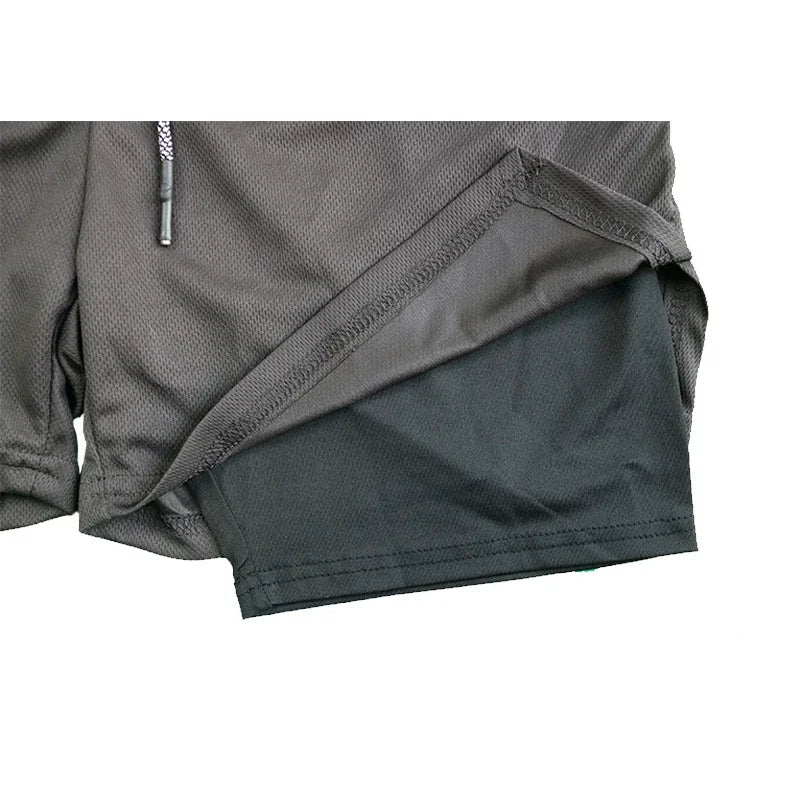 Quick-Dry Double Layer Gym Shorts