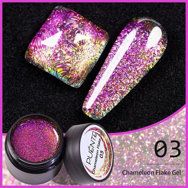 Glitter Poly Nail Gel Hema Free Semi-Permanent UV Nail Varnish