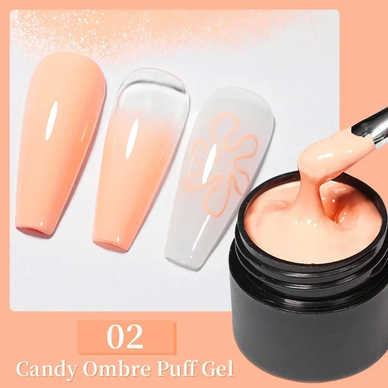 Glitter Poly Nail Gel Hema Free Semi-Permanent UV Nail Varnish