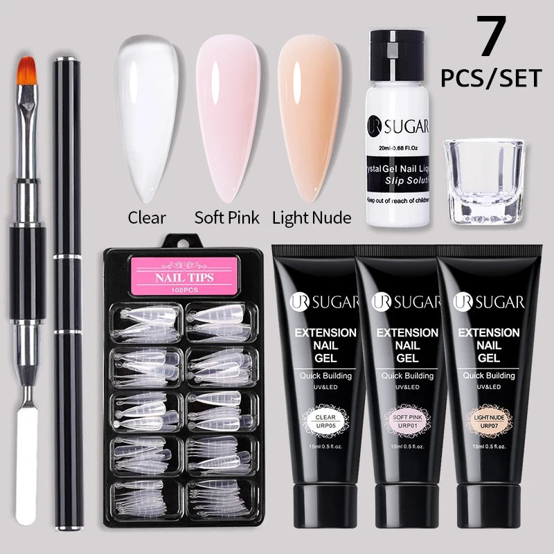 Acrylic UV Quick Building Gel Extension Nail Kit