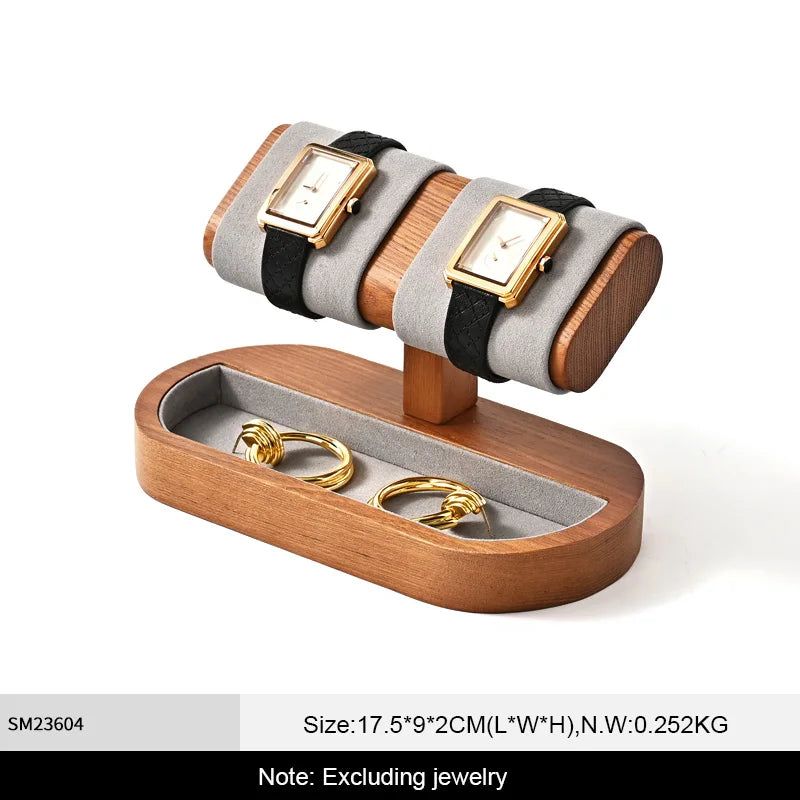 Watch Stand Wooden Jewelry Watch Display Storage Rack