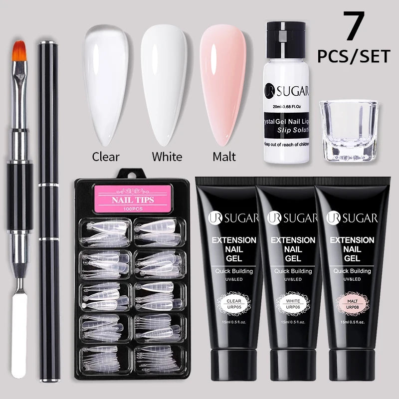 Acrylic UV Quick Building Gel Extension Nail Kit