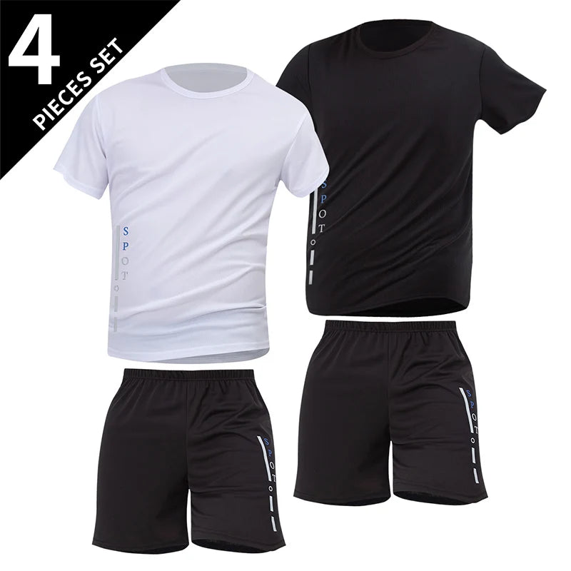 Men's Quick-drying Short-sleeved T-shirt and Shorts Set