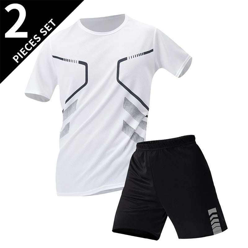 Men's Quick-drying Short-sleeved T-shirt and Shorts Set