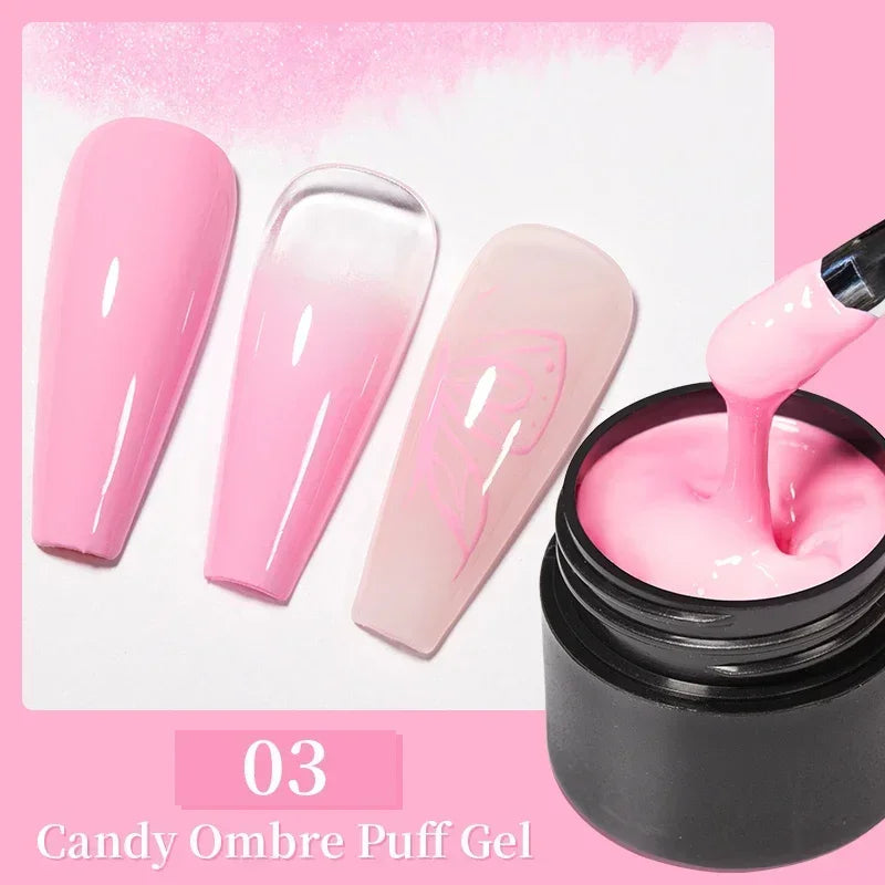 Glitter Poly Nail Gel Hema Free Semi-Permanent UV Nail Varnish