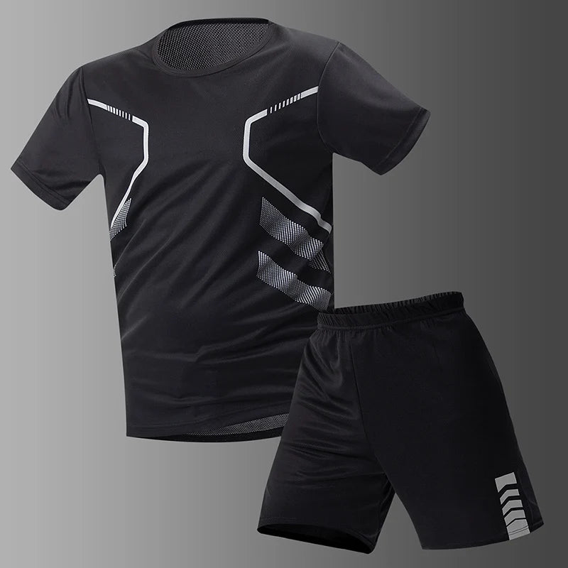 Men's Quick-drying Short-sleeved T-shirt and Shorts Set