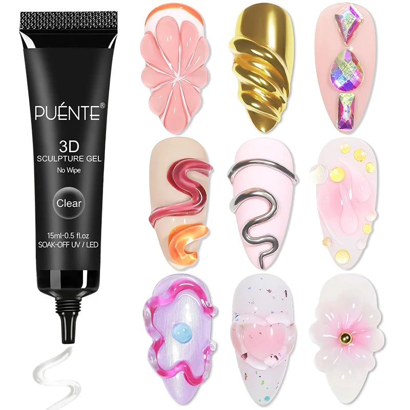 Glitter Poly Nail Gel Hema Free Semi-Permanent UV Nail Varnish