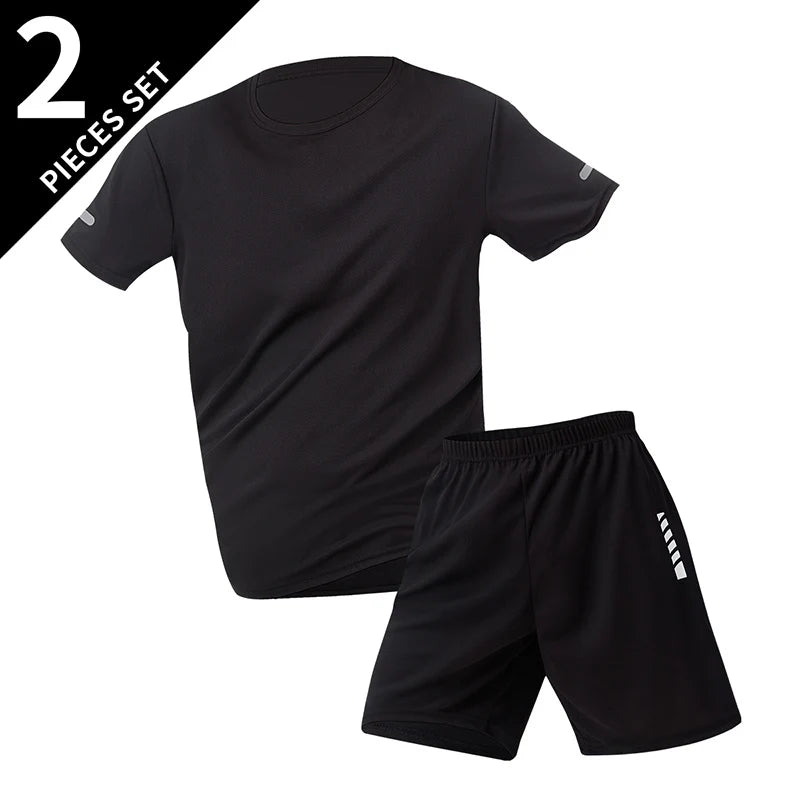 Men's Quick-drying Short-sleeved T-shirt and Shorts Set