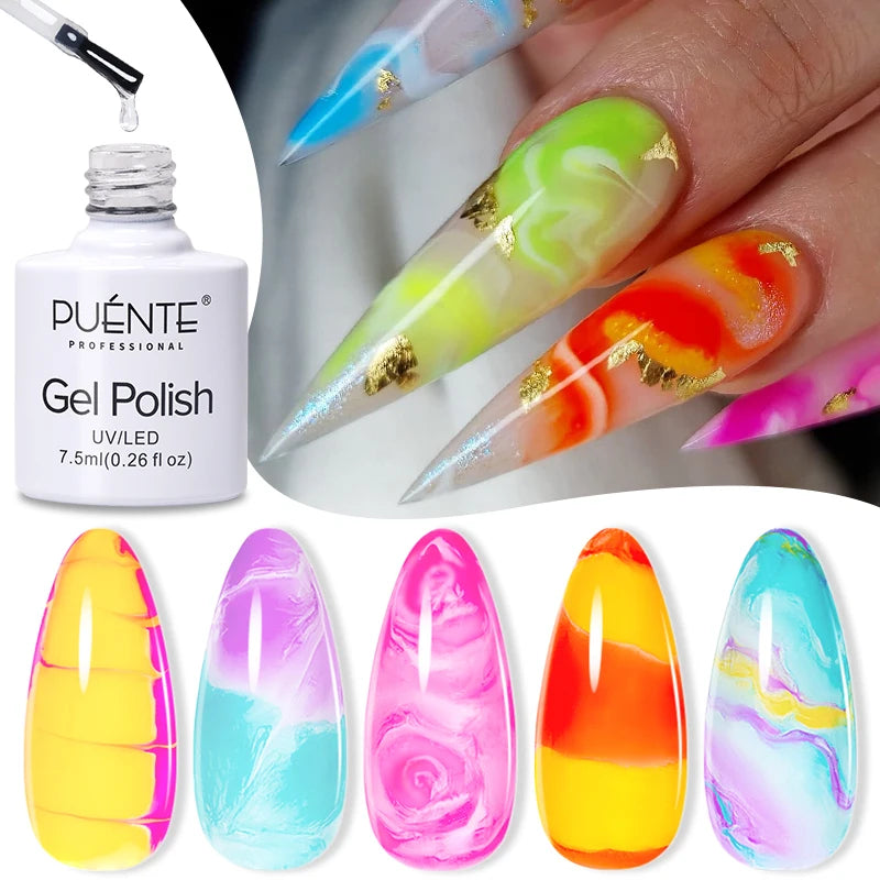 Glitter Poly Nail Gel Hema Free Semi-Permanent UV Nail Varnish