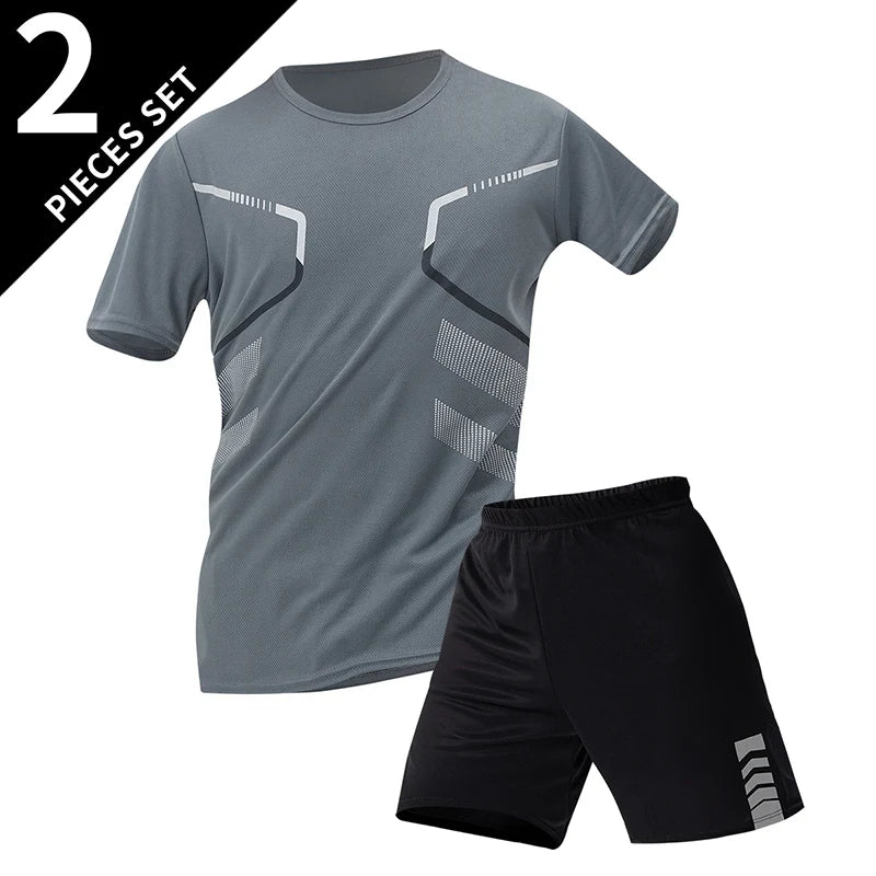 Men's Quick-drying Short-sleeved T-shirt and Shorts Set