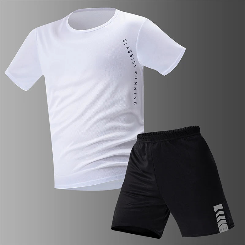 Men's Quick-drying Short-sleeved T-shirt and Shorts Set