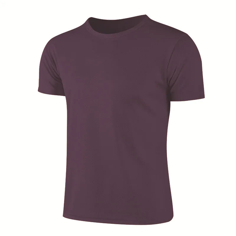 Men's Quick-Dry Compression Sports T-Shirts for Jogging and Gym Fitness