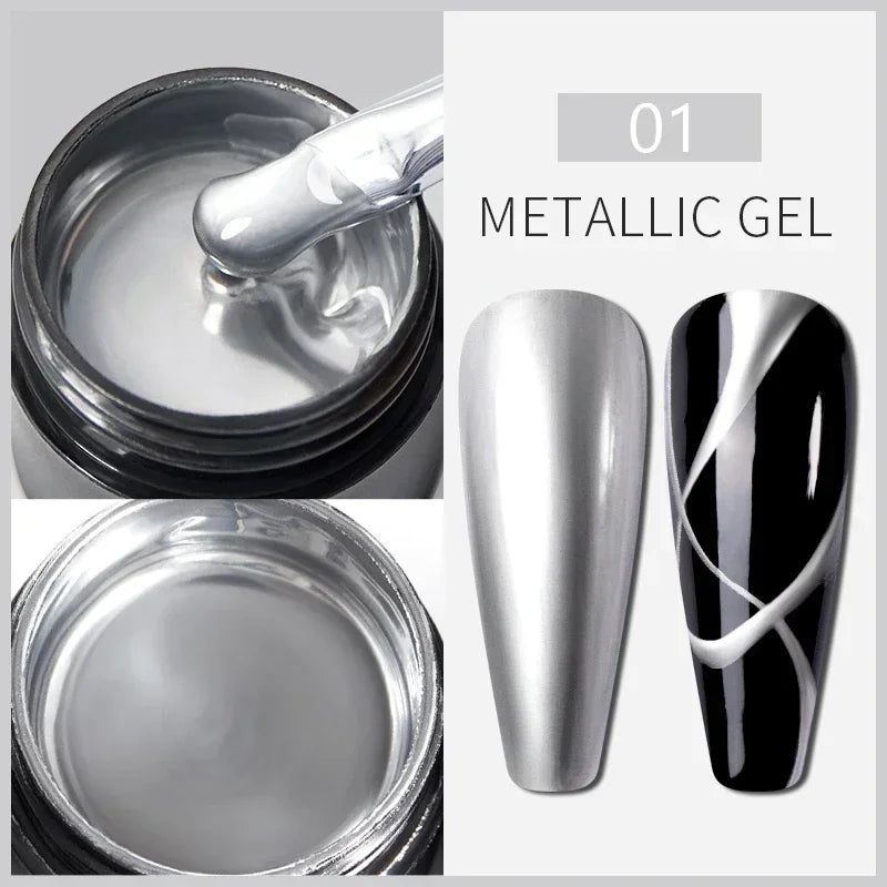 Glitter Poly Nail Gel Hema Free Semi-Permanent UV Nail Varnish