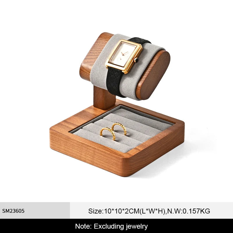 Watch Stand Wooden Jewelry Watch Display Storage Rack