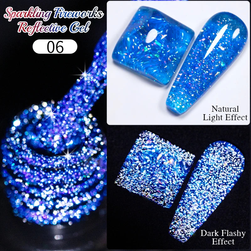Glitter Poly Nail Gel Hema Free Semi-Permanent UV Nail Varnish