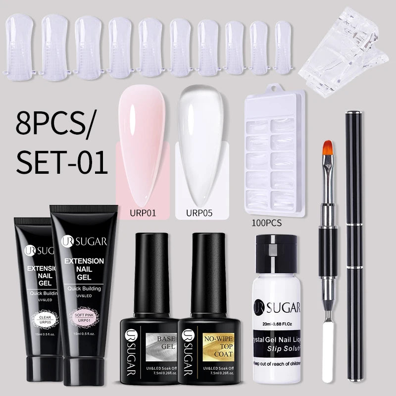 Acrylic UV Quick Building Gel Extension Nail Kit