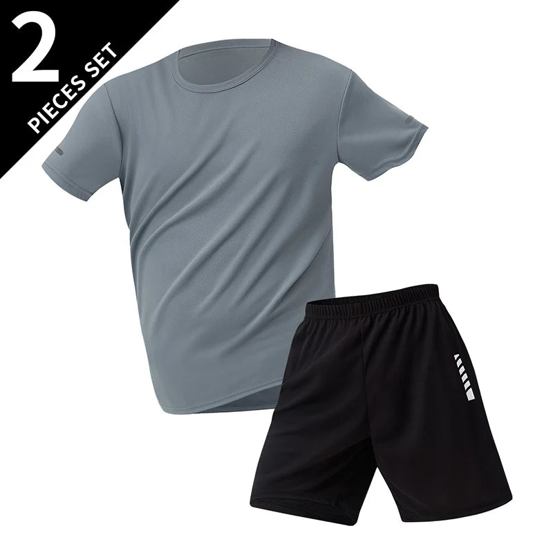 Men's Quick-drying Short-sleeved T-shirt and Shorts Set