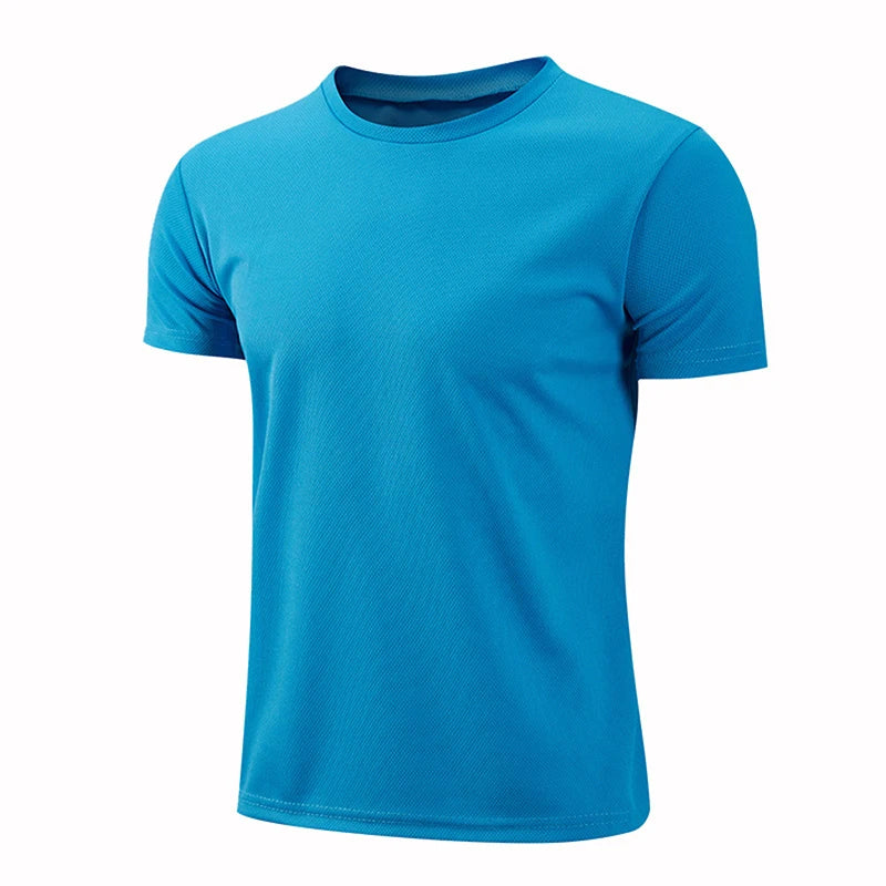 Men's Quick-Dry Compression Sports T-Shirts for Jogging and Gym Fitness