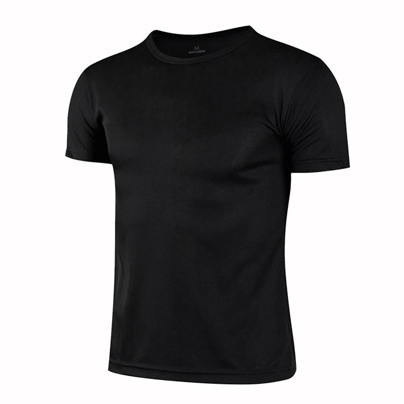 Men's Quick-Dry Compression Sports T-Shirts for Jogging and Gym Fitness