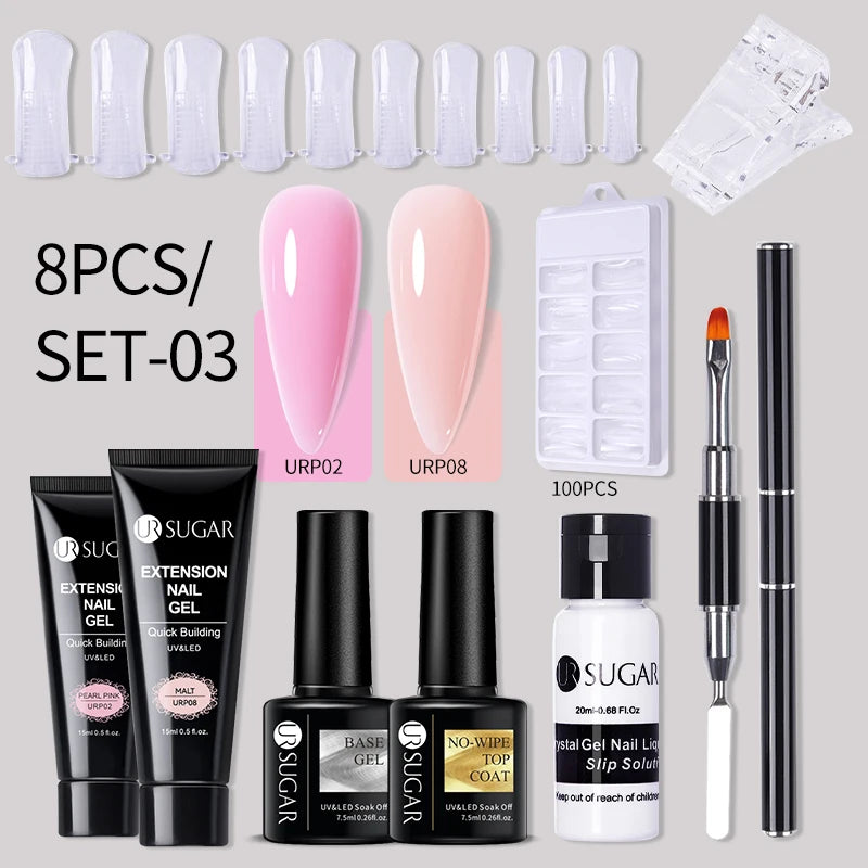 Acrylic UV Quick Building Gel Extension Nail Kit