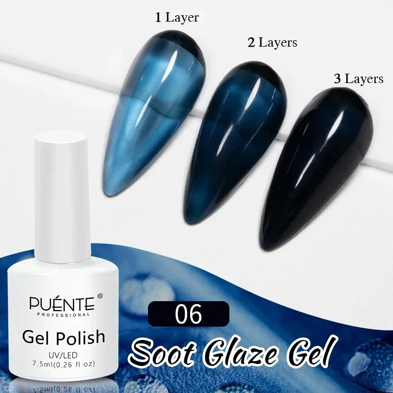 Glitter Poly Nail Gel Hema Free Semi-Permanent UV Nail Varnish