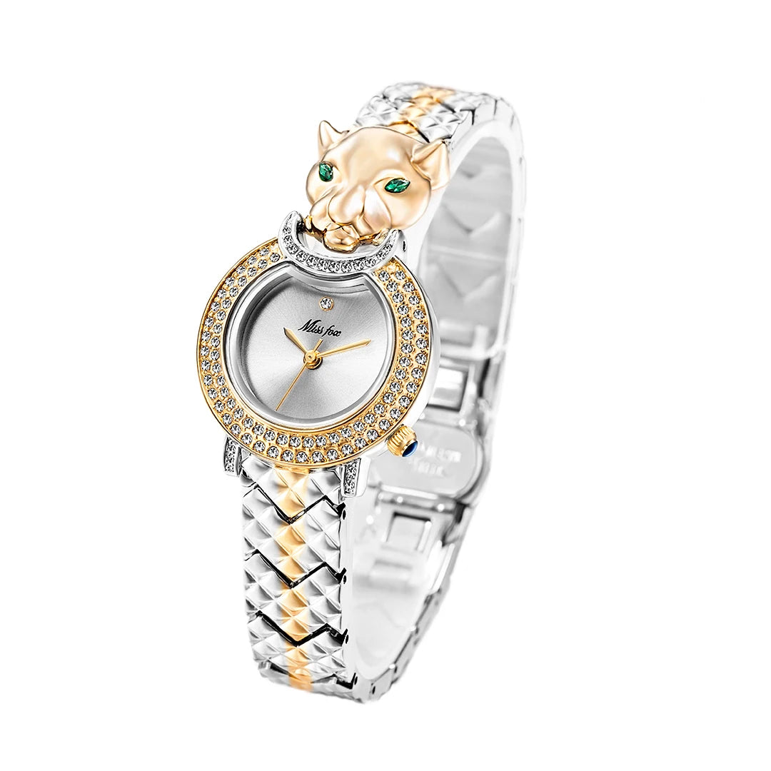 Glam Bling Diamond Leopard Watch