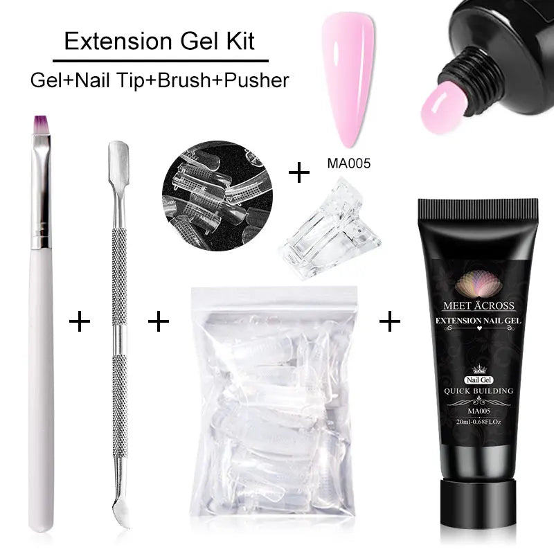Manicure Extension Gel For Nails DIY Tool 5PCS/SET