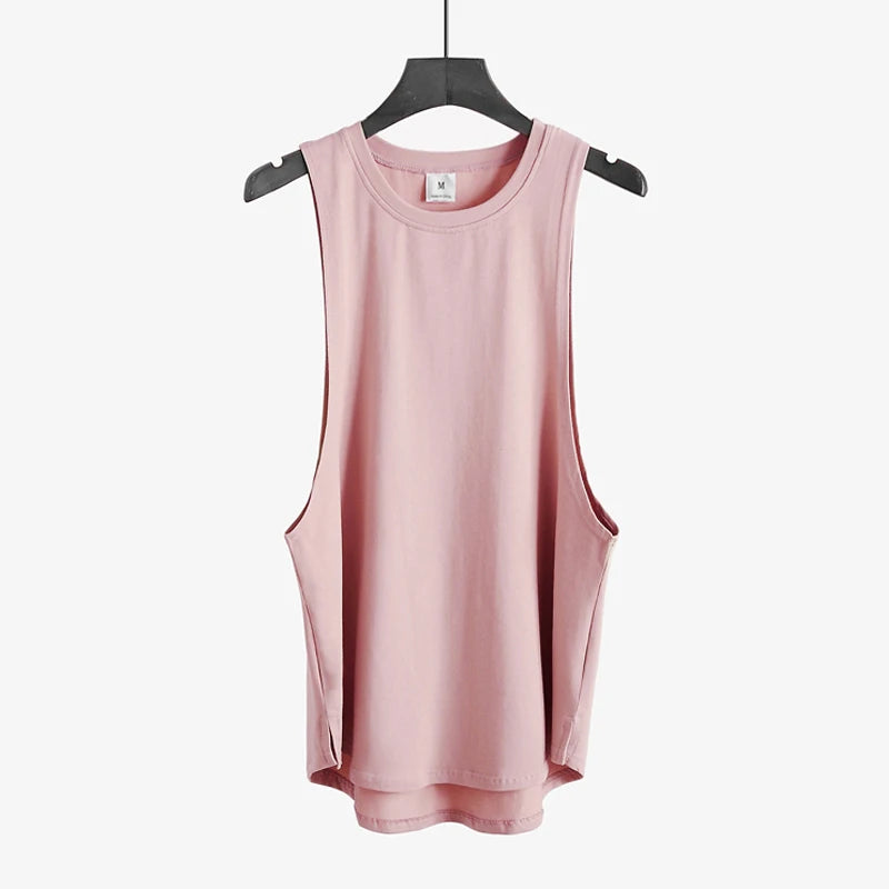 Men's Fitness Stringer Cotton Tank Top Cut Off