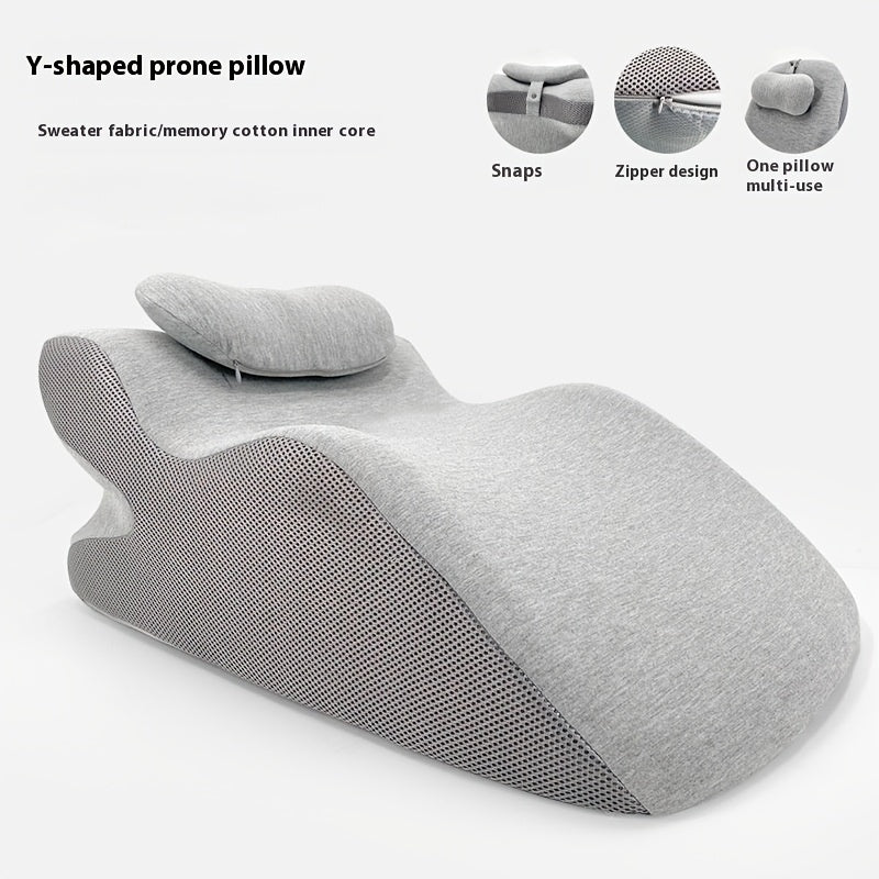 Ergonomic Memory Foam Wedge Pillow Machine Washable Cover