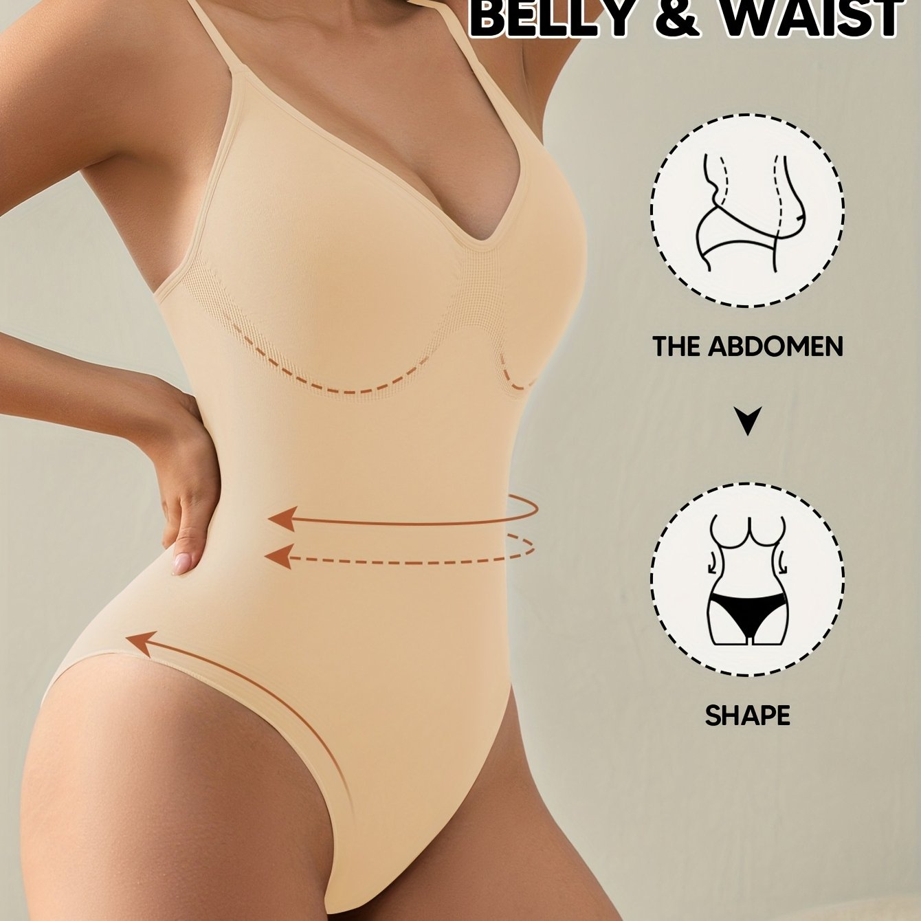 Adjustable Strapless Tummy Control Full Body Bodysuit