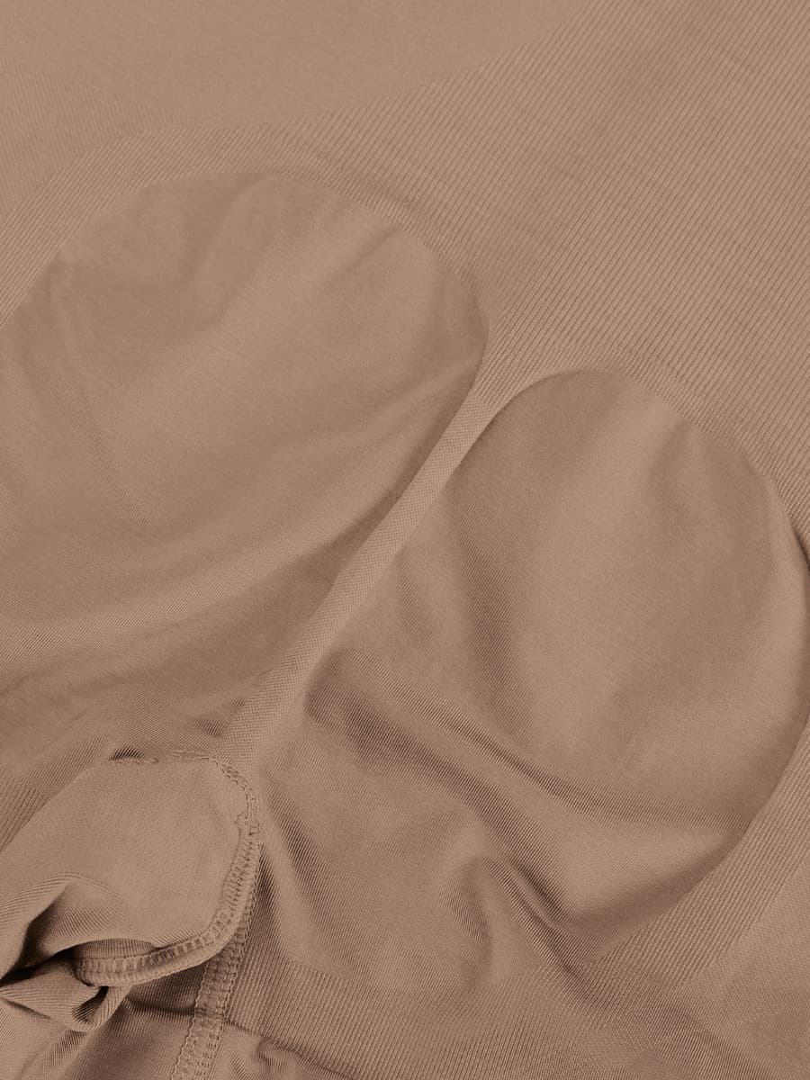 Wholesale Seamless Open-Bust Abdomen Flattening Mid-Thigh Bodysuit