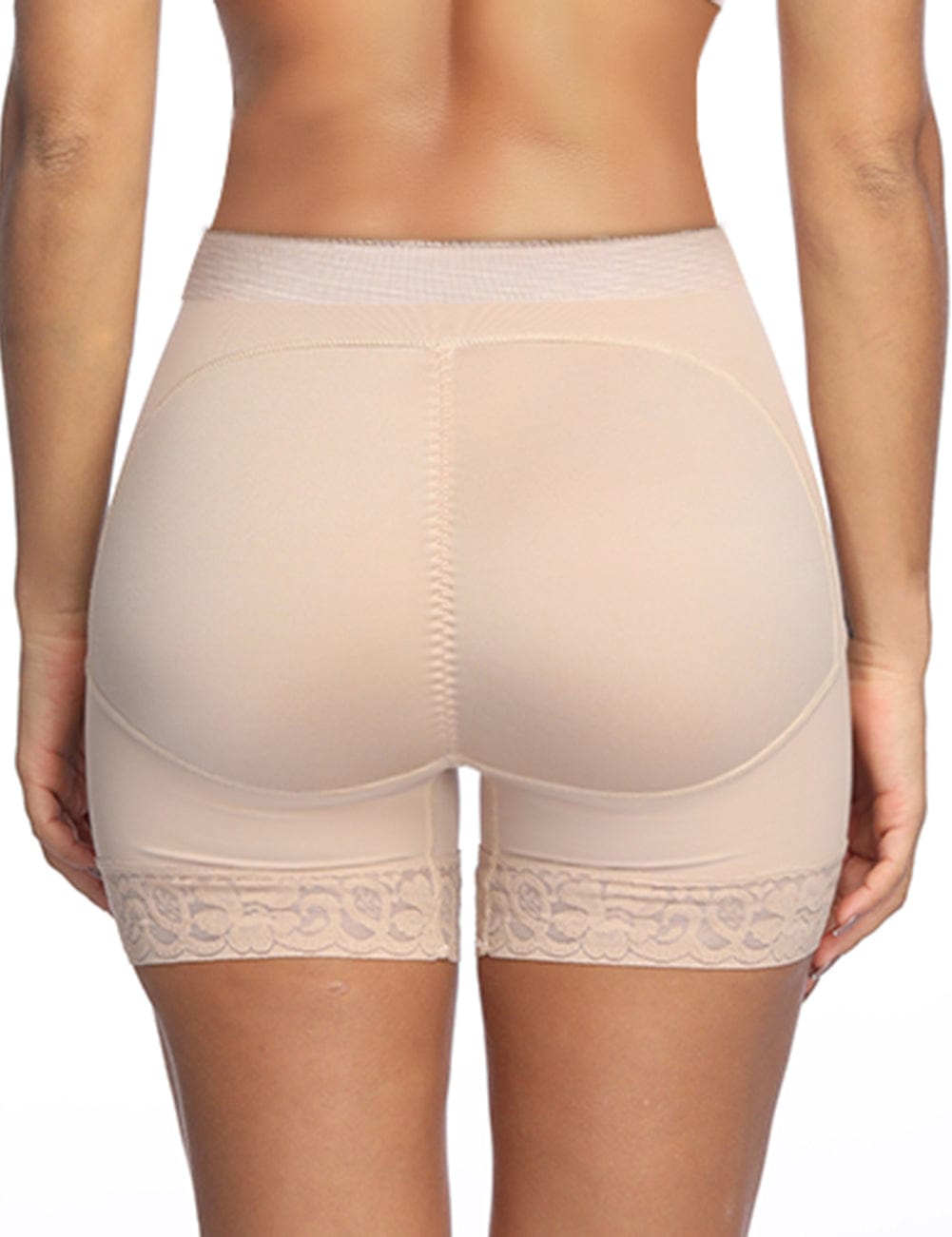 Wholesale Black Large Size Butt Lifter Tummy Control Lifting Panty Lace Hem