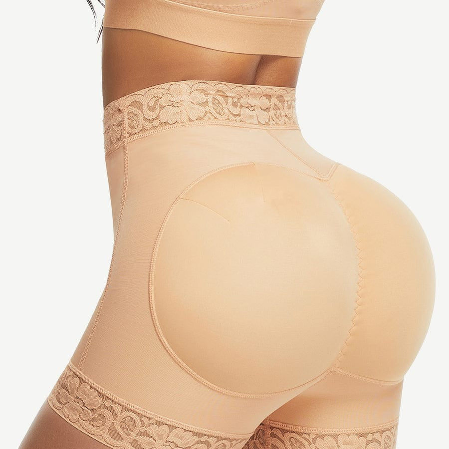 Wholesale Good High Waist Lace Butt Enhancer Panty Curve Smoothing