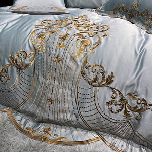 Satin Embroidery European Palace Bedding Cover Set - www.novixan.com