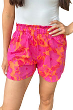 Load image into Gallery viewer, Floral Print Smocked Waist Shorts
