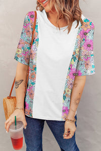 Multicolor Floral Print Sleeveless Tank Top